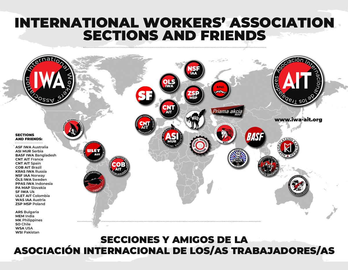 Mapa de secciones y amigos de la AIT