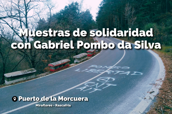 Muestras de solidaridad con Gabriel Pombo | Puerto de la Morcuera