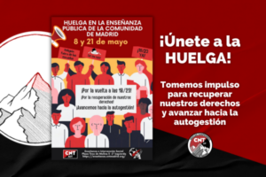 En apoyo a la huelga de las trabajadoras de la enseñanza los próximos 8 y 21 de mayo